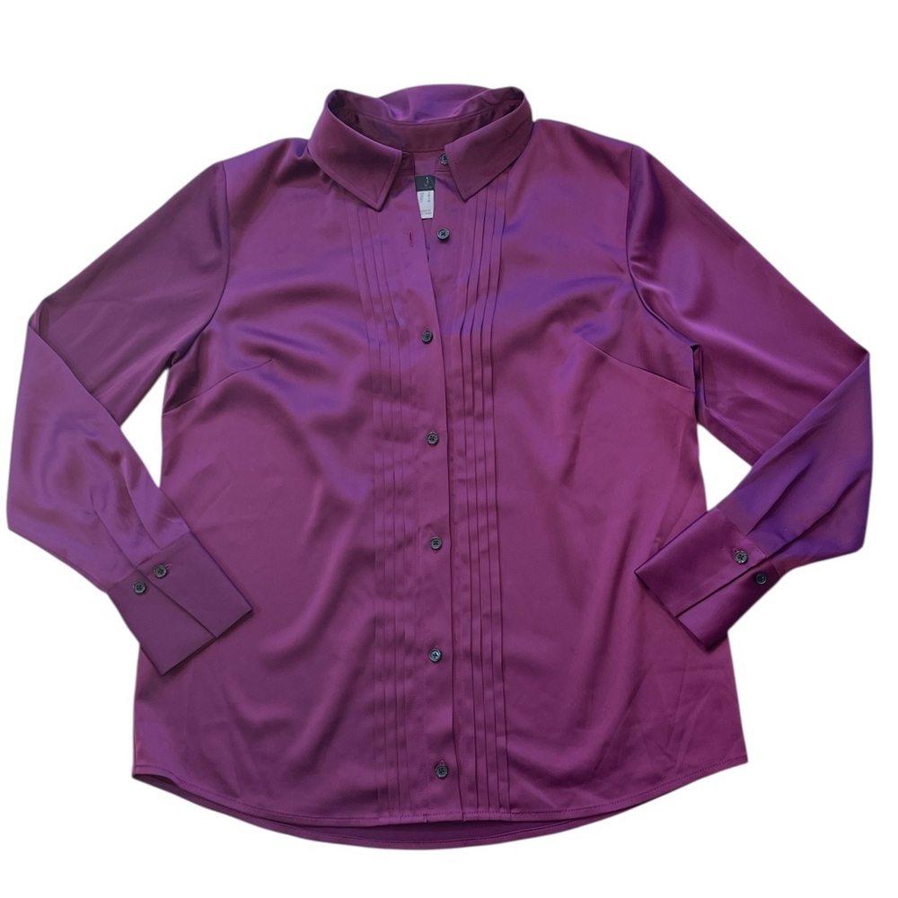 Jason Wu Purple Button-Up Blouse
